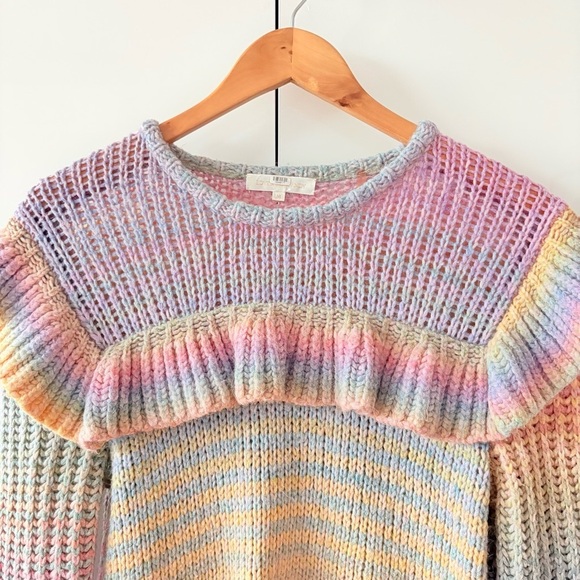 LoveShackFancy Yumi Ruffle Pullover Sweater - Picture 4 of 10